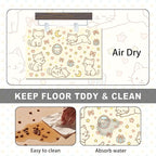 Cute Sweet Cat Food Mat for Dog Food Mat Food and Water Bowl Pet Feeding Bowl - Image 6