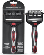 CHI for Dogs 2 in 1 Dematting and Deshedding Rake, Dual Head Dog Grooming Tool by FaroukSystemsInc