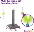 SmartyKat Scratch 'N Spin Carpet Cat Scratching Post - Image 3