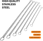 TagME Chain Choke Collar for Dogs, Adjustable Weather Proof Necklace for Small - Image 7