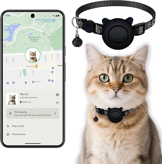 GPS Cat Collar Tracker – Bluetooth Pet Locator by Unknown