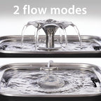 Veken Innovation Award Winner Stainless Steel Cat Water Fountain, 108oz/3.2L - Image 6