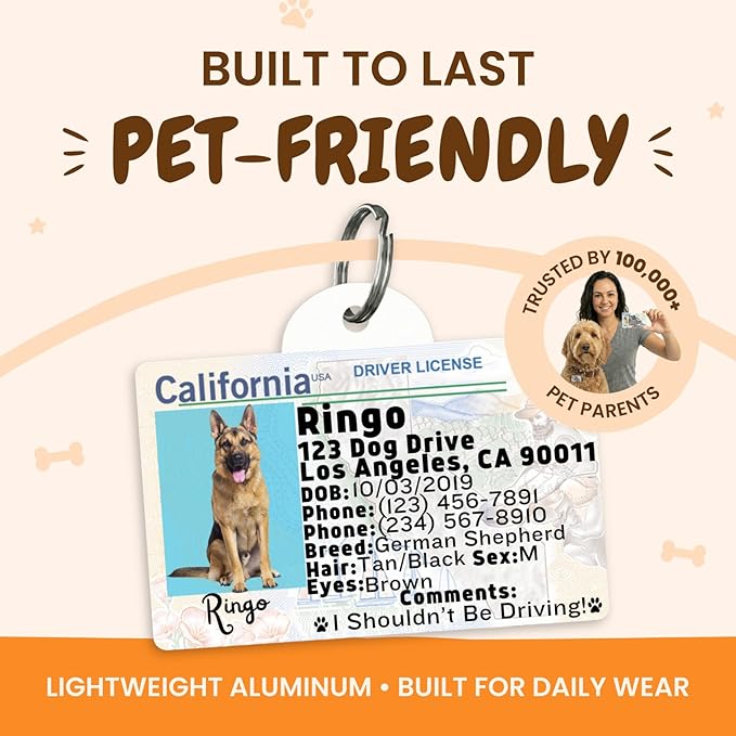PawFurEver Personalized Dog Driver License ID Tag - Image 6