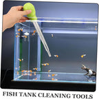 Happyyami 2pcs Manual Fish Tank Cleaner Gravel Adsorber Coral Feeder and Water - Image 2