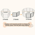 Yaheetech Dog Playpen Outdoor, 32 inch 2 Panels Dog Pen Indoor Heavy Duty Puppy - Image 7