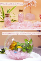 1lb Rose Quartz Aquarium Gravel Rocks Natural Tumbled Healing Crystal Chips - Image 2