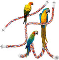 Bird Rope Perches, Parrot Toys 21 inches Rope Bungee Bird Toy by Unknown