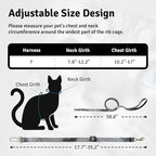 Cat Harness and Leash Set, Anti Escape Adjustable Cat Leash, Comfortable Soft - Image 6