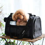 FUKUMARU Cat Carrier, 4 Mesh Windows Small Dog Carrier, 4 Storage Pockets Cat - Image 7