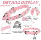 EXPAWLORER Cat Collar for Girl Boy Cats- Adjustable Leather Pet Collar - Image 3