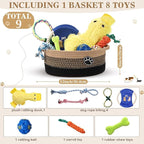 Zopeal Puppy Dog Toy Gift Storage Basket - Image 2