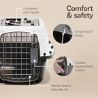 Petmate Dog Crates for Small Dogs & Cat Carriers, Two-Door Plastic Pet Kennel - Image 4