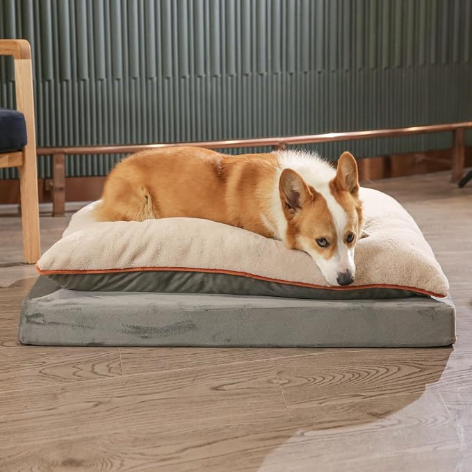 Amazon Basics Dog Bed with Cooling Gel Memory Foam, Pressure-Relief Support - Image 9