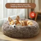 JOLLYVOGUE Calming Dog Bed Medium Size Dog, Anti-Anxiety Donut Medium Pet Bed - Image 4