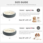 Love's cabin Round Donut Cat and Dog Cushion Bed, 25in Pet Bed - Image 4