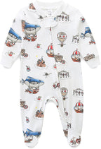 Unisex Baby Boy and Girl Zipper Onesie Toddler Footie One-Piece Infant Romper by BabymineStartFromTheHeart