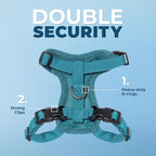 Voyager Escape-Proof Step-in Lock Cat Harness & 5ft Neoprene-Handle Leash Set - Image 2