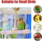 Bird Swing for Cage, Rust Sound Interactive Hanging Bird Toy Perch, Wooden - Image 5