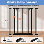 40.5" Extra Tall Baby Gate for Stairs, 29.5"-40.5" Extra Wide Dog Gate Indoor - Image 9