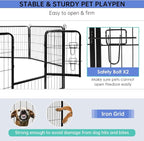 BestPet | Dog Playpen | 32 Inch, 32 Panels | Heavy Duty Metal Pet Exercise Pen - Image 5