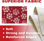 Valentines Day Dog Cat Paw Prints Placemats Set of 4, Anniversary Wedding Home - Image 3