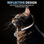 Cat Collar Breakaway with QR Code Name Tag, Reflective Kitten Collars with Bell - Image 6