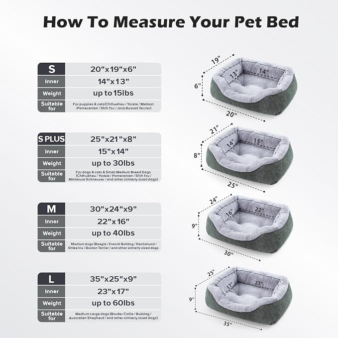 INVENHO Large Dog Beds Large Sized, Washable Orthopedic Warming Soft Sleeping - Image 5