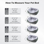 INVENHO Large Dog Beds Large Sized, Washable Orthopedic Warming Soft Sleeping - Image 5