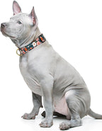 Reflective Dog Collar for Medium Dogs, Cute Flower Theme Adjustable Heavy-Duty - Image 2
