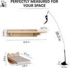 Snuggle & Play Cat Wall Shelves & Climbing System – Modern Furniture Set - Image 8