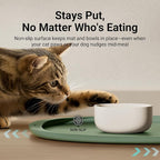 DownyPaws Cat Food Mats for Floors Waterproof, BPA Free Silicone Pet Feeding Mat - Image 7