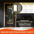 Fiberglass Magnetic Screen Door Fit Door Size 32 x 78 in- Heavy Duty Fiberglass - Image 2