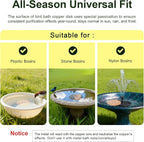 2-Pack Upgraded Bird Bath Copper Disks, 0.8mm Reinforced 99.99% Pure Copper - Image 7