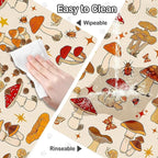 Dog Food Mat for Pet Cat Food Mat, Mushroom Absorbent Quick Dry Dog Bowl Mats - Image 6