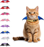 1 PC Bat Wing Cat Collar with Bell, Adjustable Kitten Collar with Safety by FURRYUMI