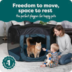 FurHaven Portable Pet Playpen for Dogs & Cats, Extra Large Indoor Kitten Playpen - Image 2