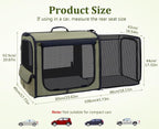 Pecute Dog Car Carrier Stable and Light Weight, Expandable Extra Space Dog - Image 9