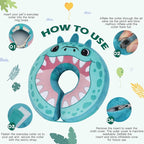 IEUUMLER Inflatable Recovery Dog Collar, Protective Donut Cone, Adjustable Soft - Image 4