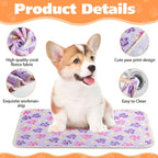 Chumia 40 Pcs Blankets Soft Fluffy Fleece Washable Pet Dog Sleep mat Paw Print - Image 3