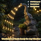 Lyeasw Solar Garden Decor Elephant Statues – Birthday Gifts - Image 4