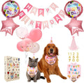 Dog & Cat Birthday Party Decorations Set Include Bandana, Adjustable Hat by COOHAMS