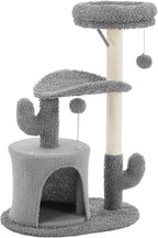 Sweetcrispy 33" Cat Tree Tower for Indoor Cats, Small Cat Scratching Post - Image 7