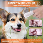 OBSEDE Dog & Cat Ear Wipes, Finger Sleeve Design - Image 3