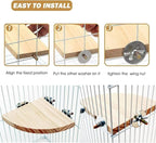 Bird Perch Platform Stand, Wood Perch Bird Platform Parrot Stand Playground - Image 3