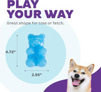 Outward Hound Gummiez Bear Dog Toy & Treat Stuffer, 4.7″ x 3″ Blue - Image 4