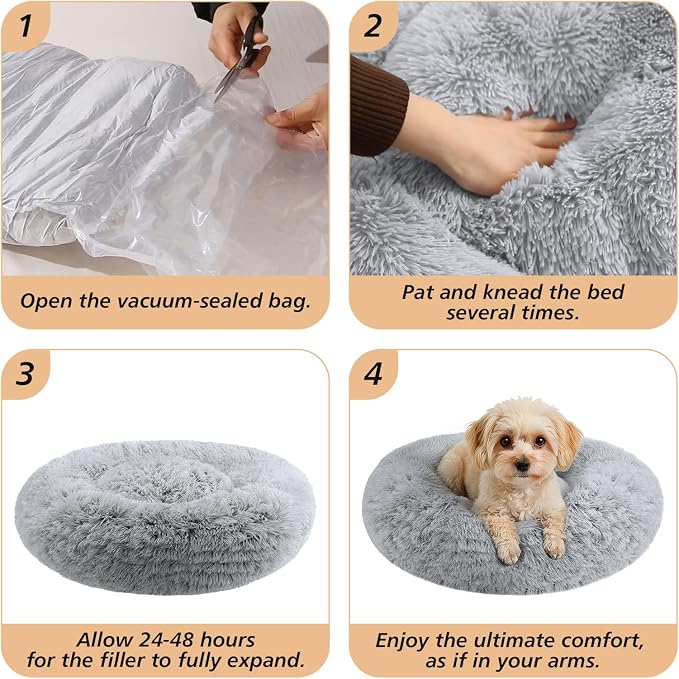 JOLLYVOGUE Calming Dog Bed for Small Dogs - Image 8