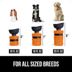 GORILLA GRIP Dog Water Bottle, Portable Water Bowl Dispenser - Image 6