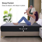 Waterproof Mattress Protector Queen, Fitted Sheet Style Breathable Mattress - Image 4