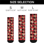D-Story Custom Face Socks, Personalized Photo Picture on Socks, Unisex Athletic - Image 5