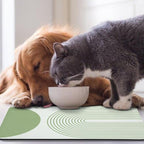 Dog Food Mats for Floors Waterproof, Cat Water Bowl Mats Pet Feeding Absorbent - Image 7